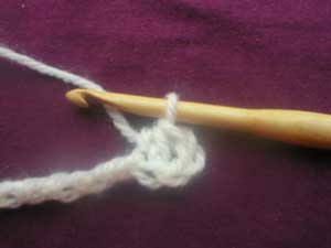 Half Treble how to step 4