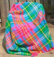 Crochet Tartan Rug