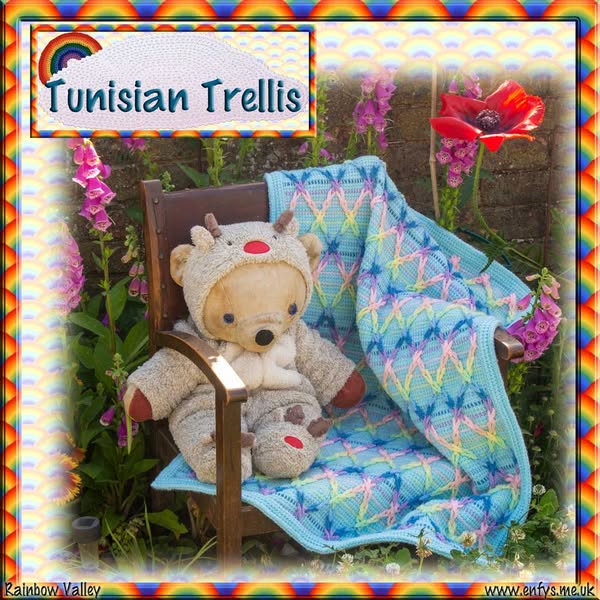 Tunisian Trellis Baby Blanket