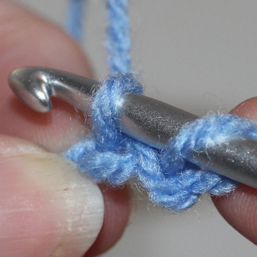 Foundation Double Crochet step 2