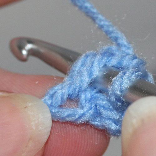 Foundation Double Crochet step 6b