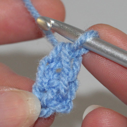 Foundation Double Crochet step 9