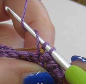 Tapestry Crochet how to step 4