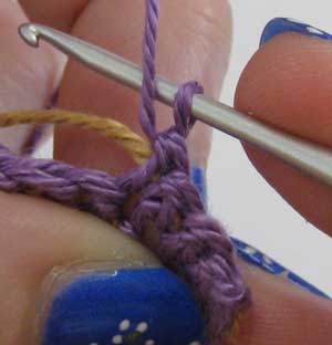 Tapestry Crochet how to step 6
