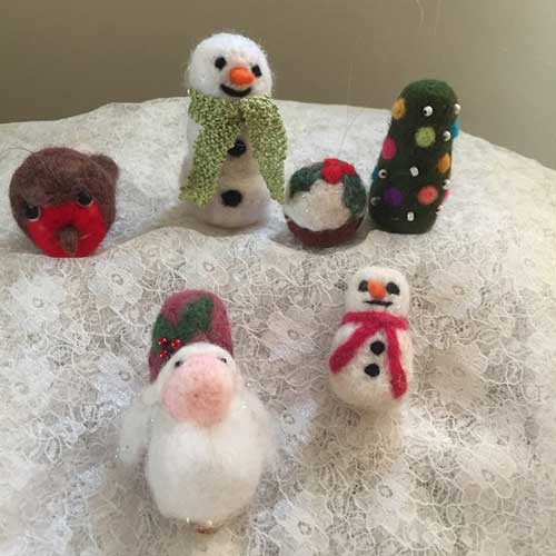 Felted Christmas Decorations